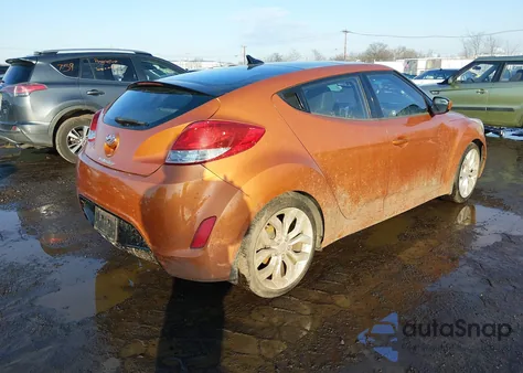 2012 Hyundai Veloster Base W/Black z USA, uszkodzony, nr VIN KMHTC6AD9CU044368